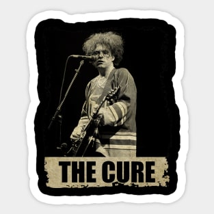 The Cure - RETRO BLACKWHITE Sticker